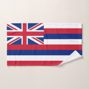 Toalha de mão com a bandeira do estado de Havaí,