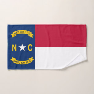 Toalha de mão com a bandeira do estado de North