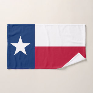 Toalha de mão com a bandeira do estado de Texas,