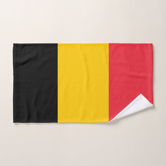 Toalha de Mão com Bandeira da Bélgica (Toalha de mão)