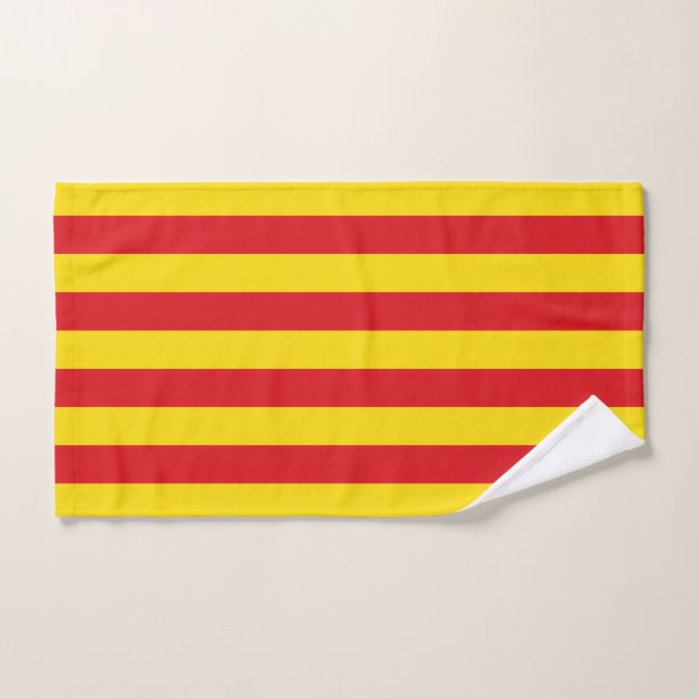 Toalha de Mão com Bandeira da Catalunha (Toalha de mão)