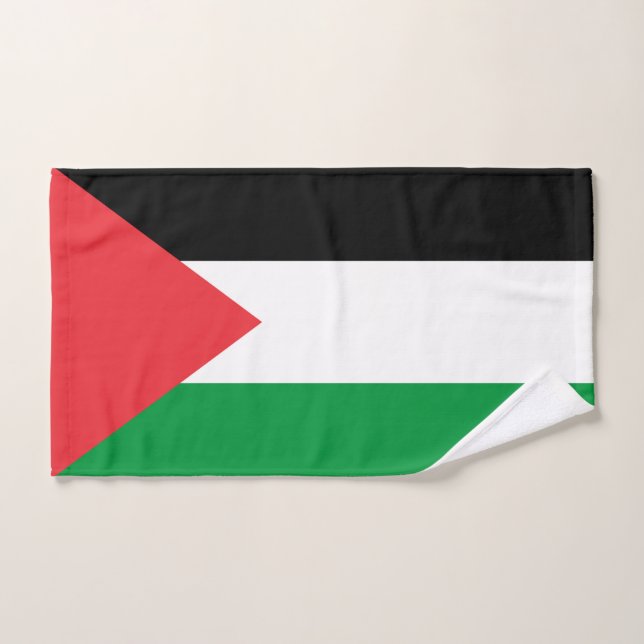 Toalha de Mão com Bandeira da Palestina (Toalha de mão)