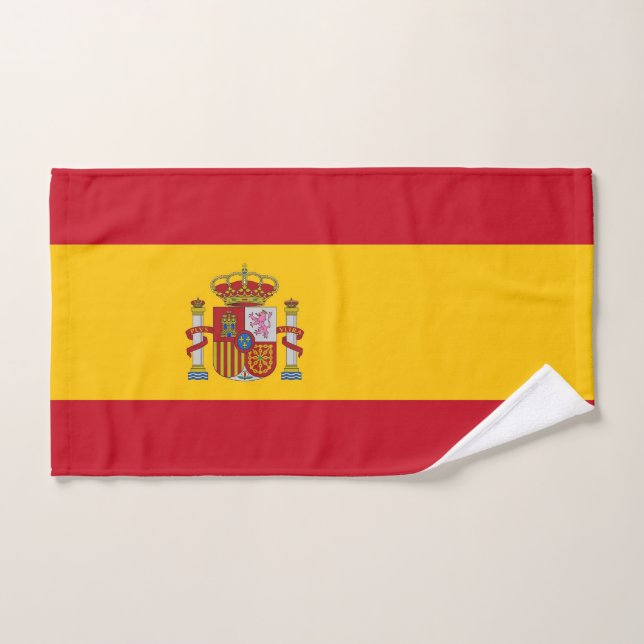 Toalha de Mão com Bandeira de Espanha (Toalha de mão)