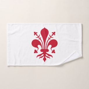 Toalha de Mão com Bandeira de Florença