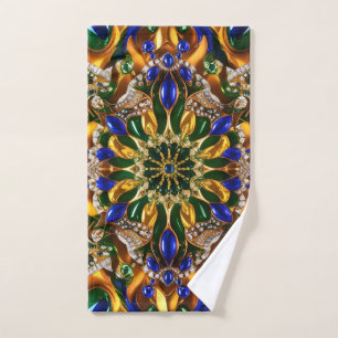 Toalha de mão com cores do Brasil