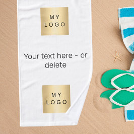 Toalha De Mão Cor da marca comercial do texto do logotipo da emp