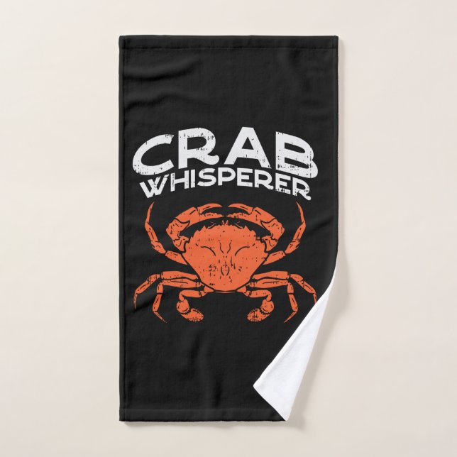 Toalha De Mão Crab Whisperer Vintage (Toalha de mão)