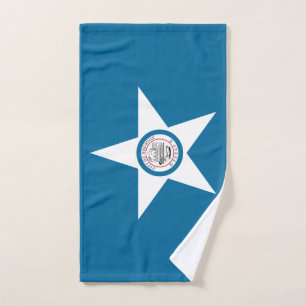 Toalha de mão da bandeira da cidade de Houston, Te