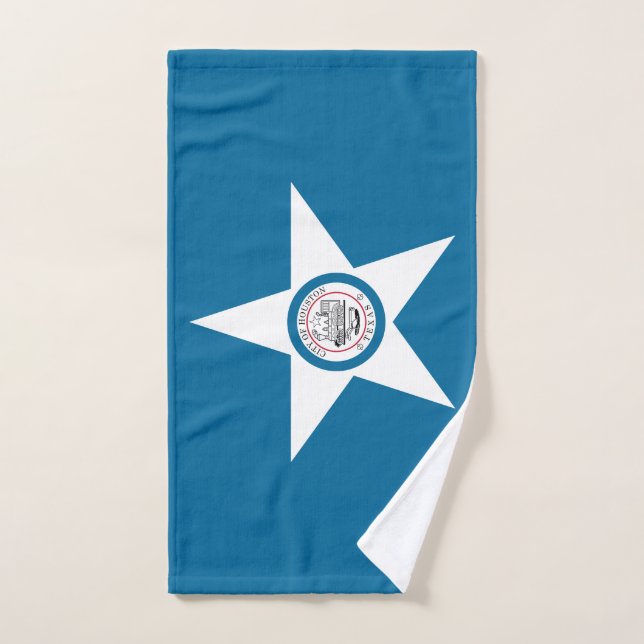 Toalha de mão da bandeira da cidade de Houston, Te (Toalha de mão)