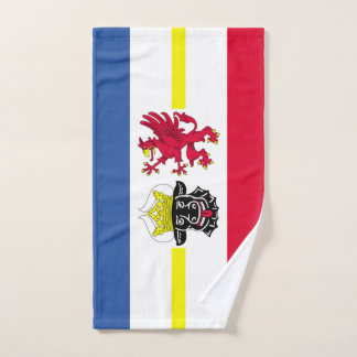 Toalha de mão da bandeira de Mecklemburgo-Pomerâni