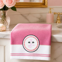 Toalha de Mão da Sala de Pó (Rosa)