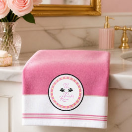 Toalha de Mão da Sala de Pó (Rosa)