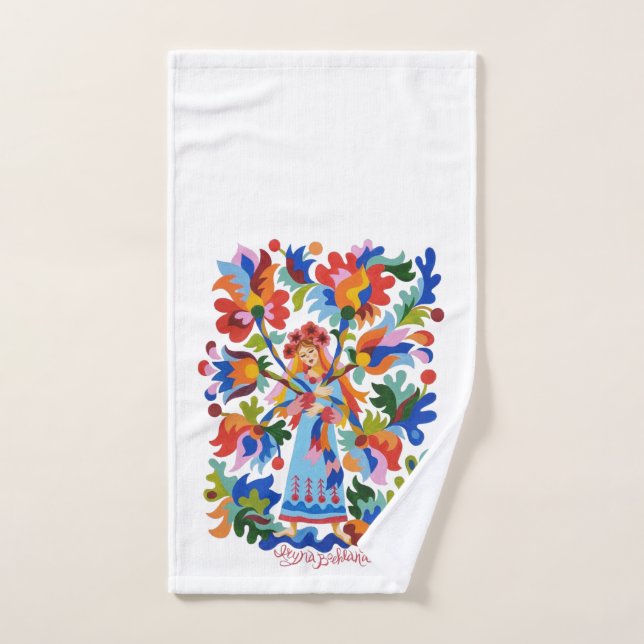 toalha de mão de Arte Popular Ucraniana (Toalha de mão)