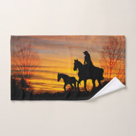 Toalha de Mão de Cavalo Sunset