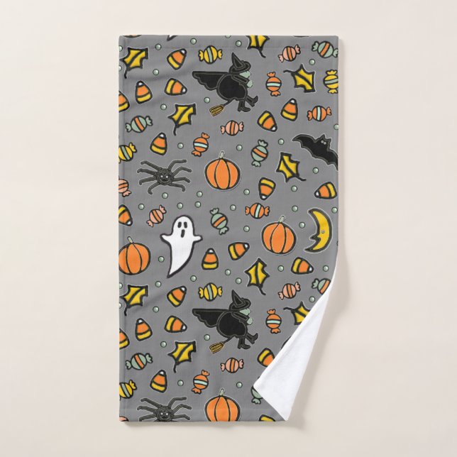 Toalha De Mão Decoração de Halloween (Toalha de mão)