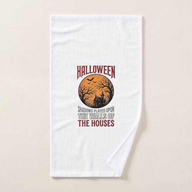 Toalha De Mão Design de Camisa da Lua da Casa Assombrada do Hall (Toalha de mão)