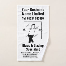 Toalha De Mão Design de Vidro e Vidro da Janela