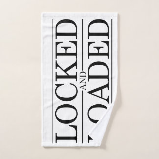 Toalha De Mão Design fechado e carregado da castidade