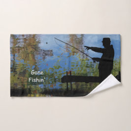 Toalha de Mão Desportiva de Pesca do Homem Idoso