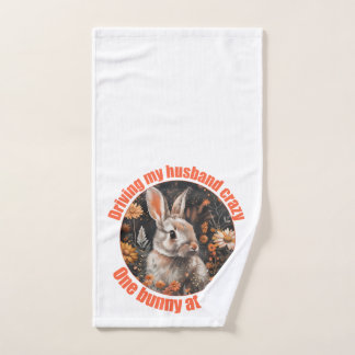 Toalha De Mão Dirigindo Meu Marido Louco... Coelho
