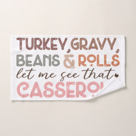 Toalha De Mão Diversão Chic Graças à Ação de Graças na Turquia F