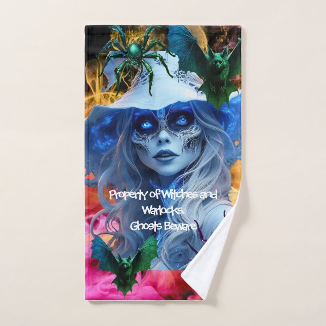 Toalha de Mão do Halloween Witchy (Toalha de mão)