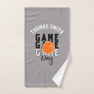 toalha de mão do jogador de basquetebol
