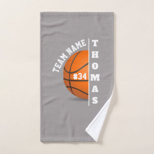 toalha de mão do jogador de basquetebol