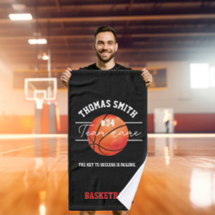 toalha de mão do jogador de basquetebol