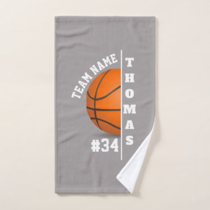 toalha de mão do jogador de basquetebol