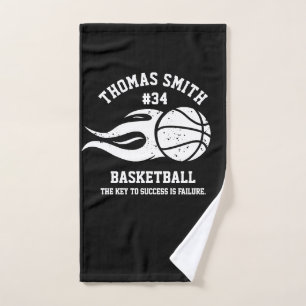 toalha de mão do jogador de basquetebol