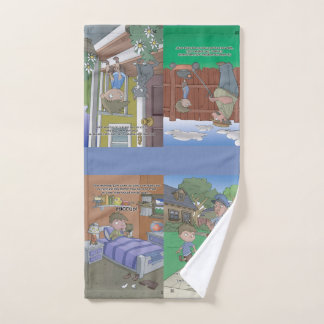 Toalha de mão do livro do soluço - 4 imagens
