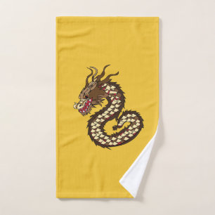 Toalha De Mão Dragão Chinês