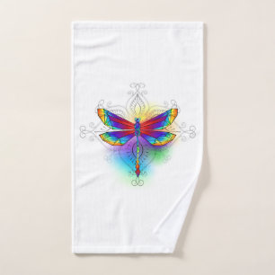 Toalha De Mão Dragonfly Poligonal