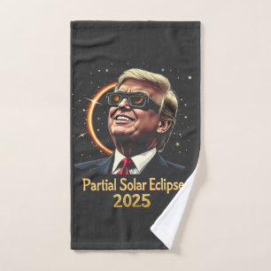 Toalha De Mão Eclipse Solar Parcial 2025 Astronomy Trump