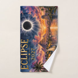 Toalha De Mão Eclipse Total Solar 2027 Egito