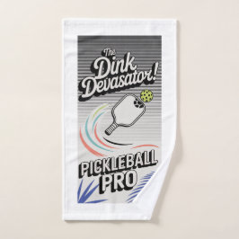 Toalha De Mão Esportes Do Clube De Devastador De Pickleball