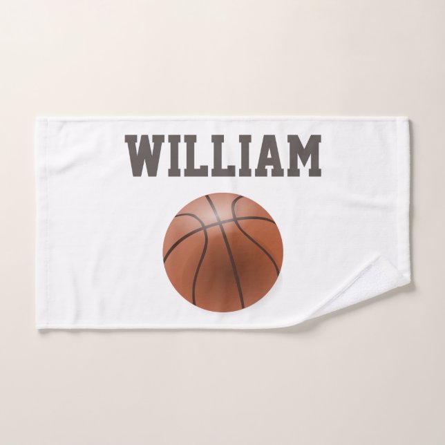 Toalha de Mão Esportiva Personalizada de Basquete (Toalha de mão)