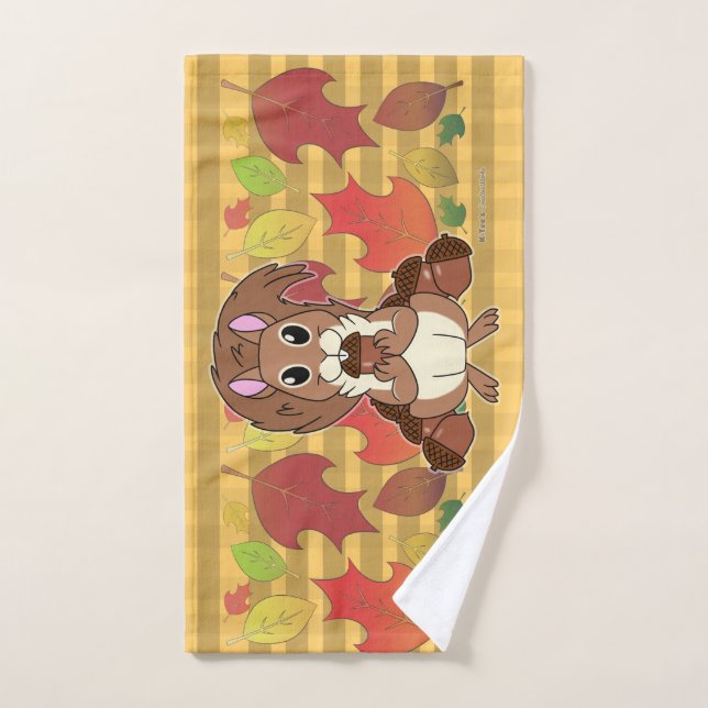 Toalha De Mão Esquilo Esquilo - (Toalha de mão)