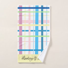 TOALHA DE MÃO ESTRIPADA PERSONALIZADA