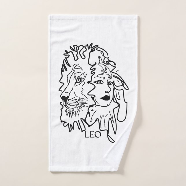 Toalha De Mão Eu sou LEO (Toalha de mão)