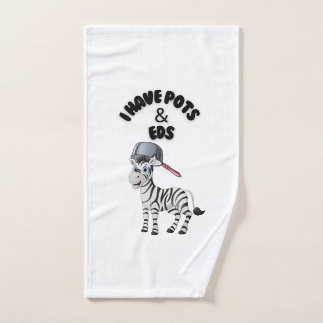 Toalha De Mão Eu tenho POTES e EDS (Toalha de mão)
