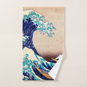 Toalha De Mão Excelente Wave Off Kanagawa Vintage Arte Japonesa