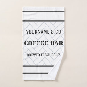 Toalha De Mão Fábrica Moderna do Bar de Café Personalizado