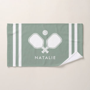 Toalha De Mão Faixa Verde do Seletor de Nomes Personalizados