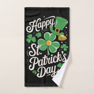 Toalha De Mão Feliz Dia de São Patrício Patrimônio Irlandês St P