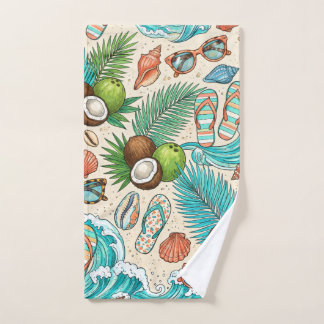 Toalha De Mão Férias tropicais.