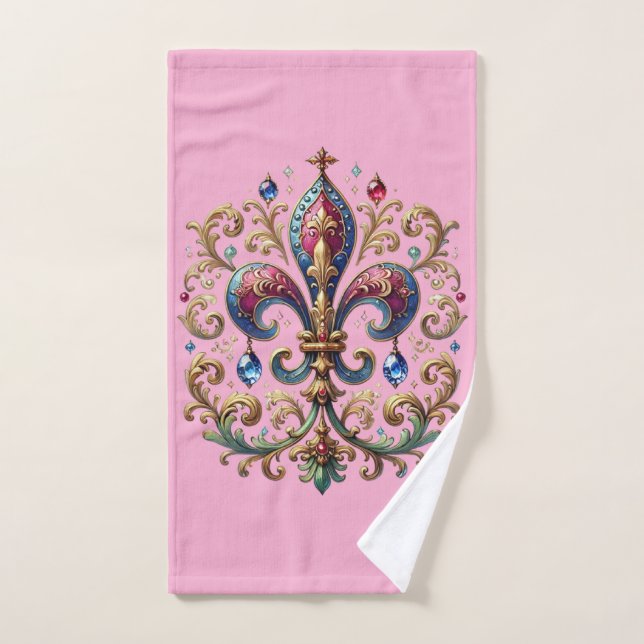 Toalha De Mão Fleur Di Lis (Toalha de mão)