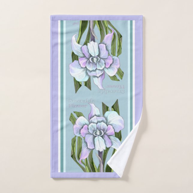 Toalha De Mão Flor de esmeraldo (Toalha de mão)