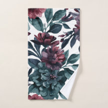 Floral de Botânica em Aquarela Mal-humorada